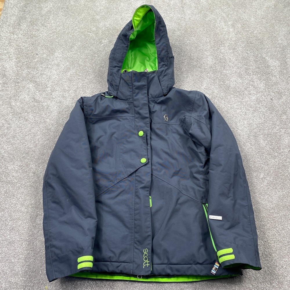 Scott Women's Outwear Full Zip Up Hooded‎ Ski Snowboard Jacket Size 0 Dark Gray